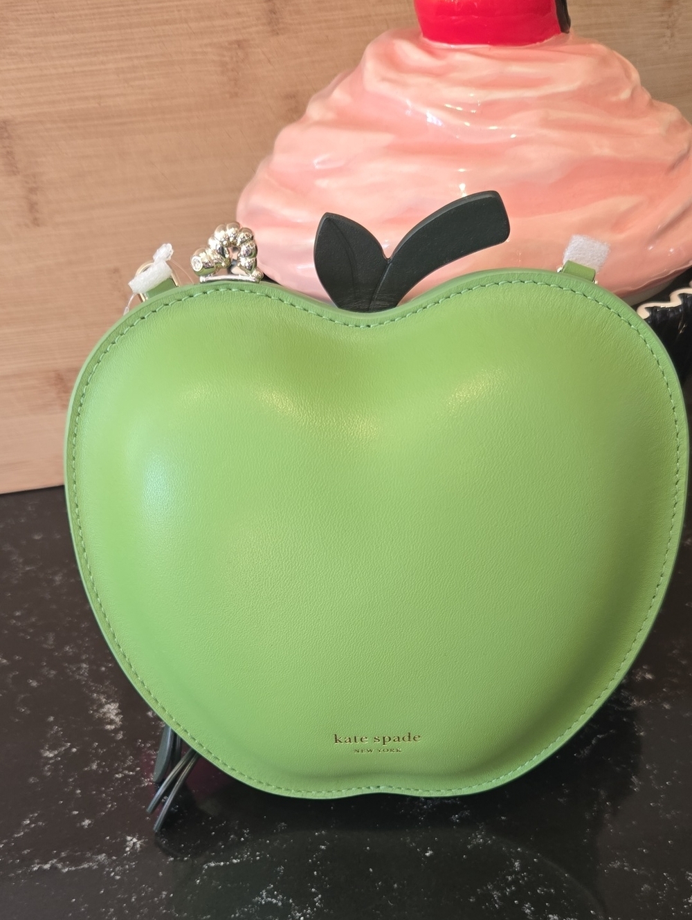 Kate Spade Apple Crossbody Picnic Green NWT - Picture 4 of 5